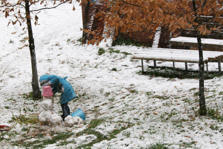  Кемеровская область. Первый снег 2014